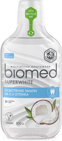 Изображение товара Ополаскиватель для полости рта Biomed Superwhite (500мл)