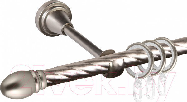 Изображение товара Карниз для штор АС ФОРОС Grace D16K + наконечники Белуно (2.4м, сатин)