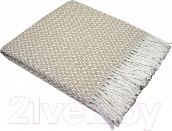 Изображение товара Плед Vladi Валенсия 140x200 (хлопковый с кистями)