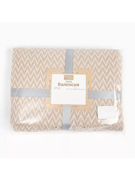 Изображение товара Плед Vladi Валенсия 140x200 (хлопковый с кистями)