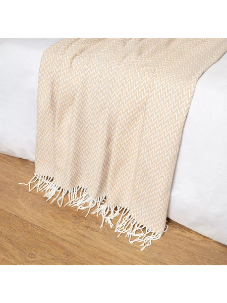 Изображение товара Плед Vladi Валенсия 140x200 (хлопковый с кистями)