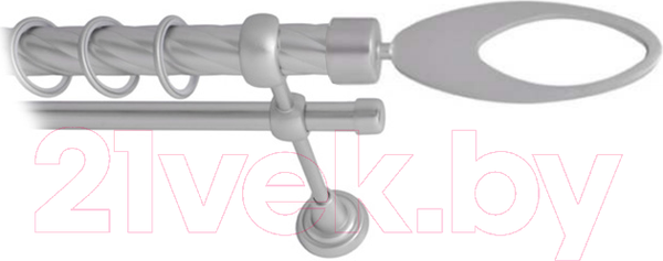 Изображение товара Карниз для штор Lm Decor Эллипс 178 2р витой 25/16мм (сатин, 3.2м)