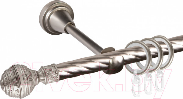 Изображение товара Карниз для штор АС ФОРОС Grace D16K + наконечники Ампир (3м, сатин)