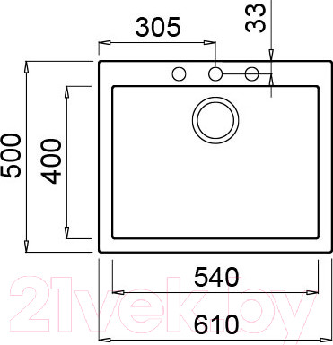 Изображение товара Мойка кухонная Elleci Quadra 110 Aluminium M79 / LMQ11079