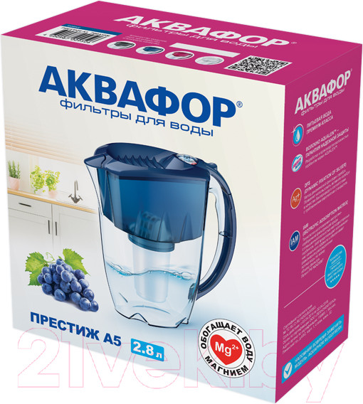 Изображение товара Фильтр-кувшин Аквафор Престиж А5 (синий)