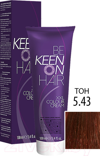 Изображение товара Крем-краска для волос KEEN Colour Cream 5.43 (светло-коричн.медно-золотистый)