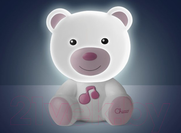 Изображение товара Ночник Chicco Медвежонок Dreamlight / 98301 (розовый)