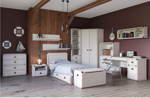 Изображение товара Шкаф Anrex Magellan 2D (сосна винтаж)