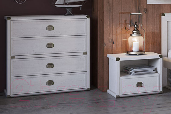 Изображение товара Комод Anrex Magellan 4S (сосна винтаж)