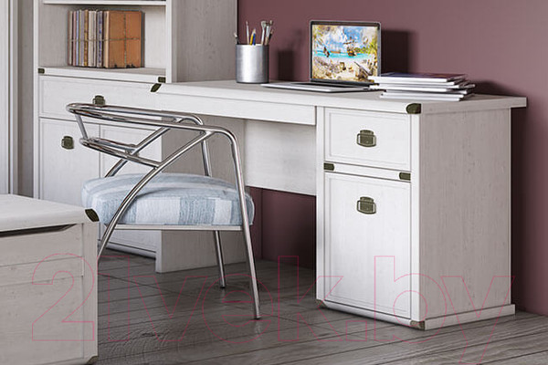 Изображение товара Письменный стол Anrex Magellan 1D2S (сосна винтаж)