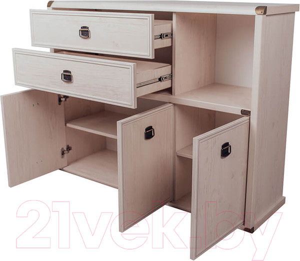 Изображение товара Тумба Anrex Magellan 3D2SN (сосна винтаж)