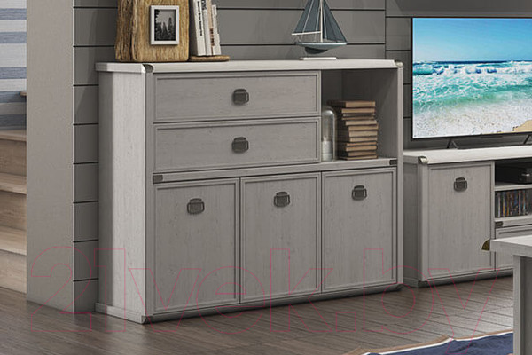 Изображение товара Тумба Anrex Magellan 3D2SN (сосна винтаж)