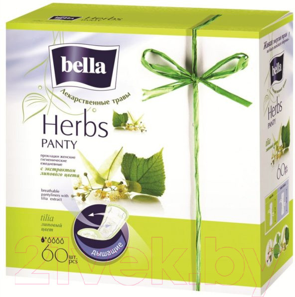 Изображение товара Прокладки ежедневные Bella Panty Herbs Tilia (60шт)