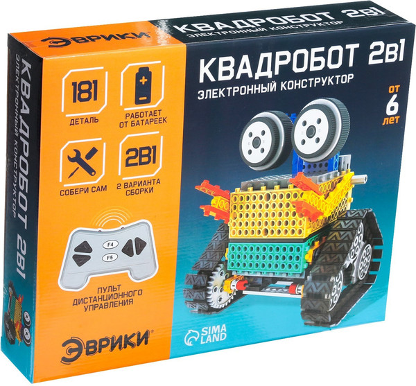 Изображение товара Конструктор управляемый Эврики Квадробот / 3584366