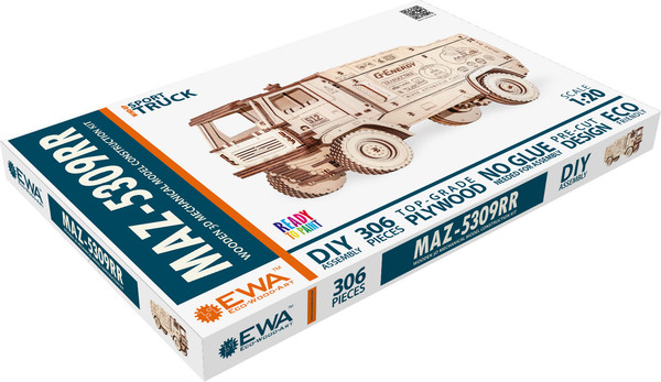 Изображение товара Сборная модель EWA МАЗ-5309RR 1:20