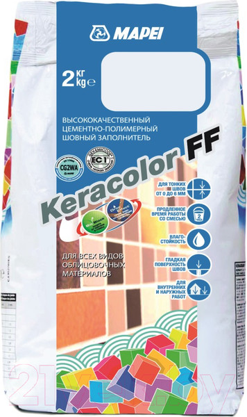 Изображение товара Фуга цементная Mapei Keracolor FF N110 (2кг, манхэттэн)