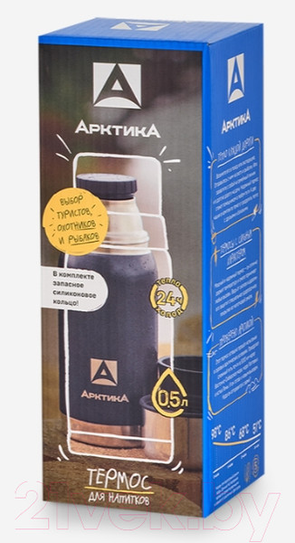 Изображение товара Термос для напитков Арктика 106-500 (черный)