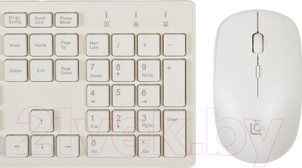 Изображение товара Комплект клавиатура и мышь Оклик 240M (белый)