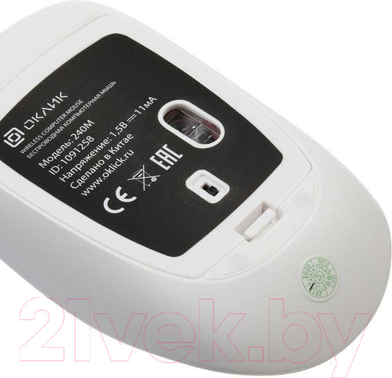 Изображение товара Комплект клавиатура и мышь Оклик 240M (белый)