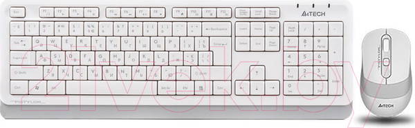 Изображение товара Комплект клавиатура и мышь A4Tech Wireless Desktop Fstyler FG1010 (белый)