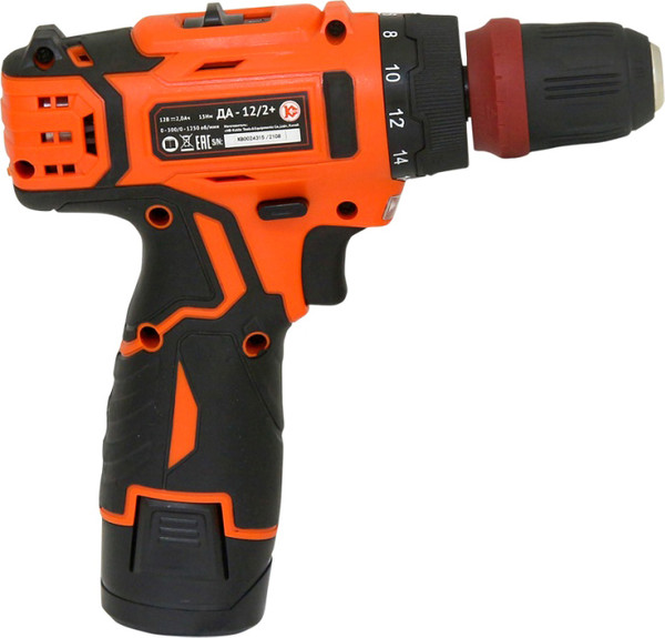 Изображение товара Аккумуляторная дрель-шуруповерт Калибр ДА-12/2+ (43799)