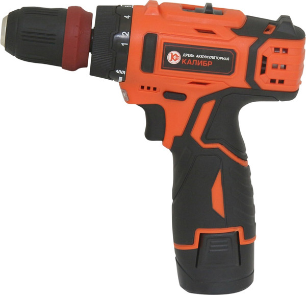 Изображение товара Аккумуляторная дрель-шуруповерт Калибр ДА-12/2+ (43799)