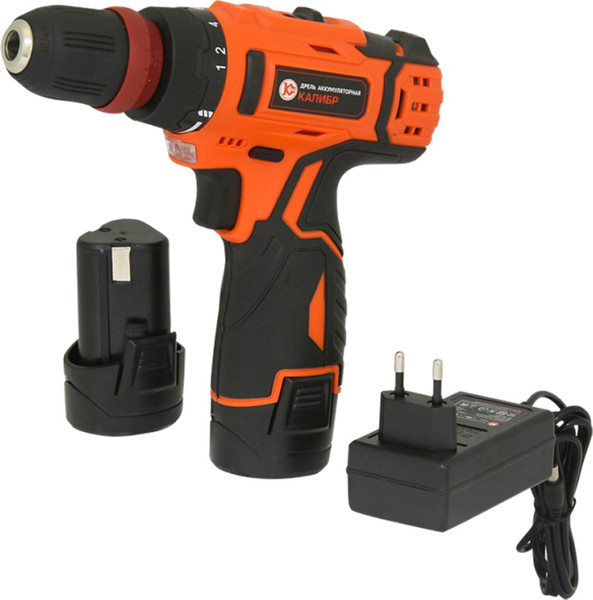 Изображение товара Аккумуляторная дрель-шуруповерт Калибр ДА-12/2+ (43799)