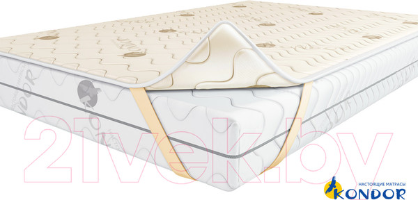 Изображение товара Наматрасник ортопедический Kondor Memory 3 нестеганый 140x200 (бамбук)