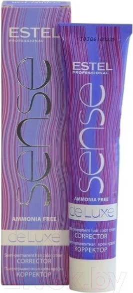 Изображение товара Крем-краска для волос Estel De Luxe Sense Corrector 0/11 (синий)