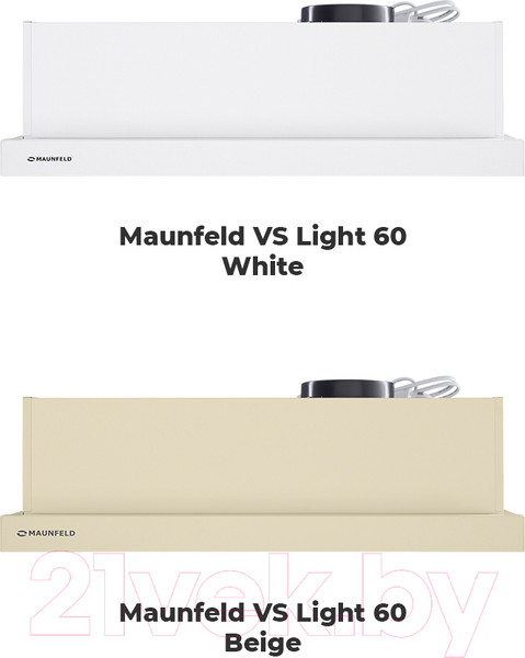 Изображение товара Вытяжка телескопическая Maunfeld VS Light 60 (белый)