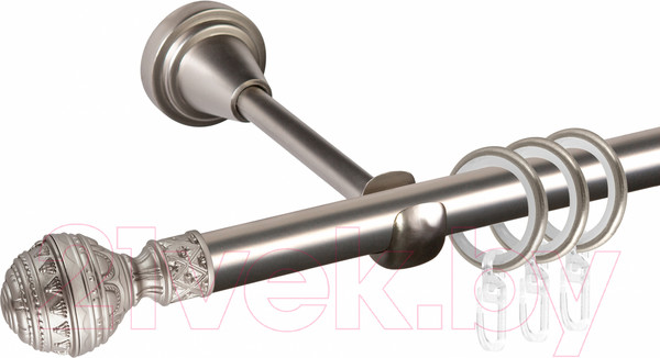 Изображение товара Карниз для штор АС ФОРОС Grace D16Г составной + наконечники Ампир (3м, сатин)
