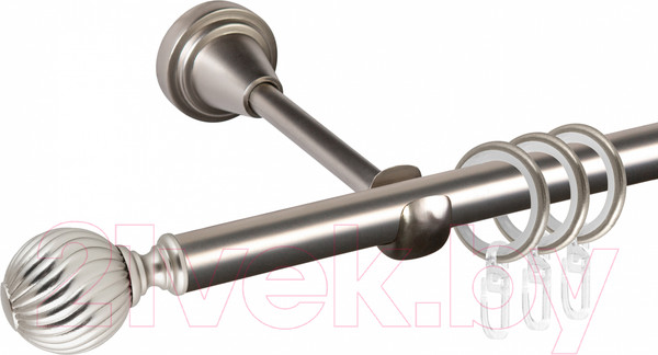 Изображение товара Карниз для штор АС ФОРОС Grace D16Г составной + наконечники Орион (3м, сатин)
