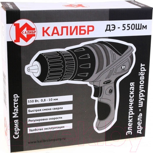 Изображение товара Дрель-шуруповерт Калибр Мастер ДЭ-550ШМ (45806)