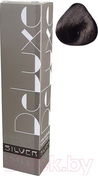 Изображение товара Крем-краска для волос Estel De Luxe Silver 4/6 (шатен фиолетовый)
