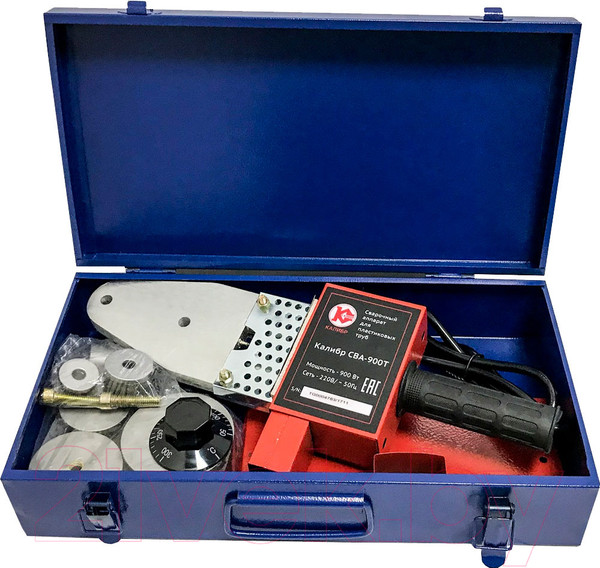 Изображение товара Паяльник для полипропиленовых труб Калибр СВА-900Т (45816)