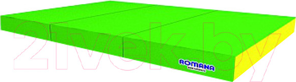 Изображение товара Гимнастический мат Romana 5.021.10 (светло-зеленый/желтый)