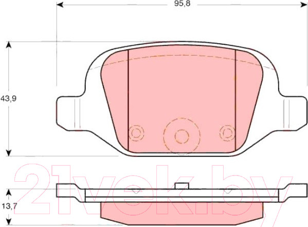 Изображение товара Тормозные колодки TRW GDB1384