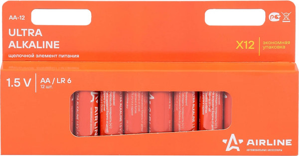 Изображение товара Комплект батареек Airline LR6/AA / AA-12 (12шт)