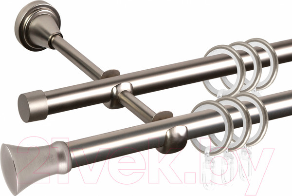 Изображение товара Карниз для штор АС ФОРОС Grace D16Г/16Г составной + наконечники Монако (3м, сатин)