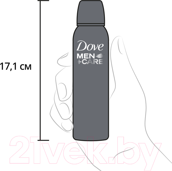 Изображение товара Антиперспирант-спрей Dove Men+Care экстразащита и уход без белых следов (150мл)