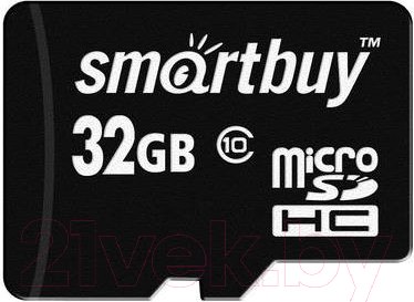 Изображение товара Карта памяти SmartBuy MicroSDHC Class 10 32GB (SB32GBSDCL10-01)