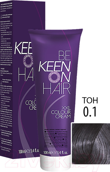 Изображение товара Крем-краска для волос KEEN Colour Cream 0.1 (пепельный)