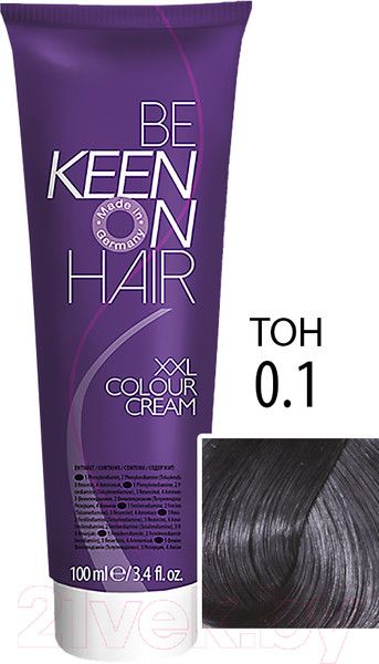 Изображение товара Крем-краска для волос KEEN Colour Cream 0.1 (пепельный)