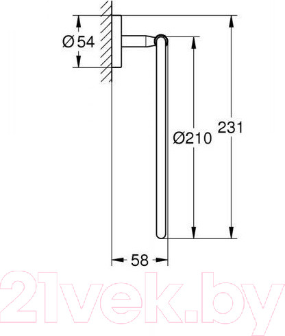 Изображение товара Кольцо для полотенца GROHE BauCosmopolitan 40460001
