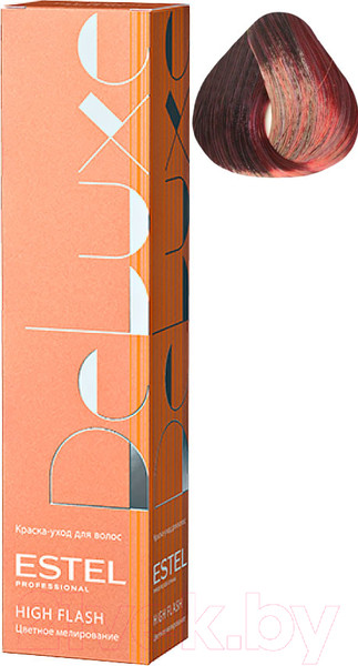 Изображение товара Крем-краска для волос Estel De Luxe High Flash 65 (фиолетово-красный)