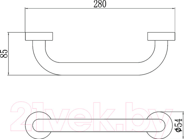 Изображение товара Поручень Savol S-010025