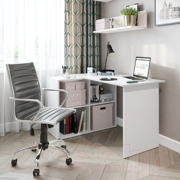 Изображение товара Письменный стол Domus СП016 11.016.01.01 / dms-sp016-8685 (белый)