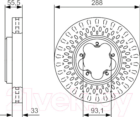 Изображение товара Тормозной диск Bosch 0986479A49