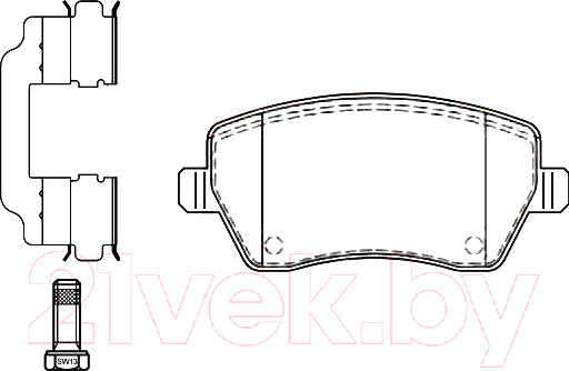 Изображение товара Тормозные колодки ATE 13046027092