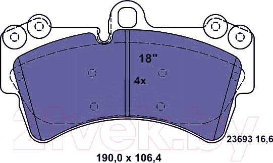 Изображение товара Тормозные колодки ATE 13046049932